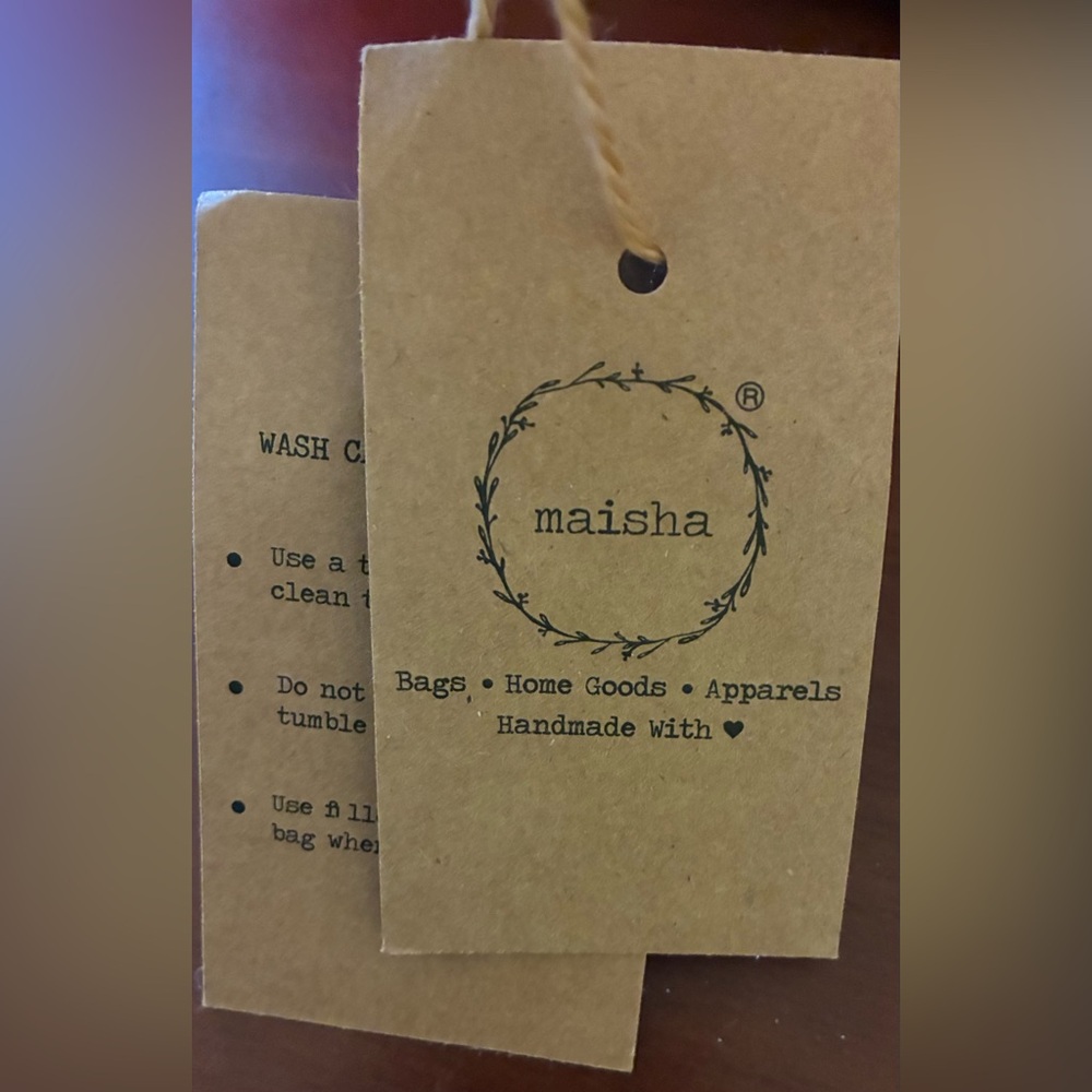 Boho Fringe Tote Bag with Neon Diamond Pattern - Picture 3 of 9